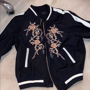 Forever 21 Bomber with flower print